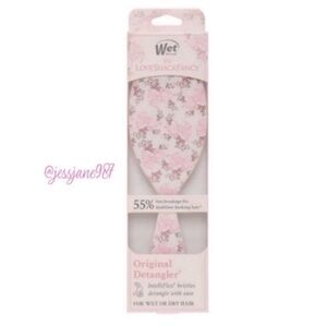 LoveShackFancy X Wet Brush Original Detangler Round Brush Rosa Beaux Pink Bow